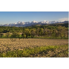 Chaîne des Pyrénées, le Pic du Midi et le Montaigu